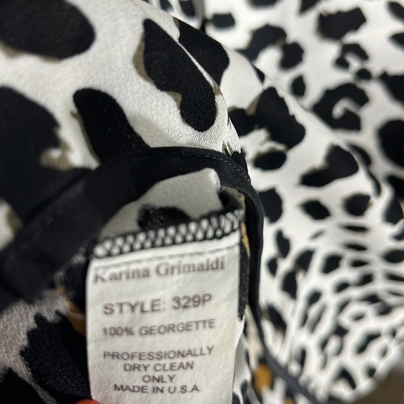 Karina Grimaldi Leopard Print Dress Size Large - Picture 4 of 4